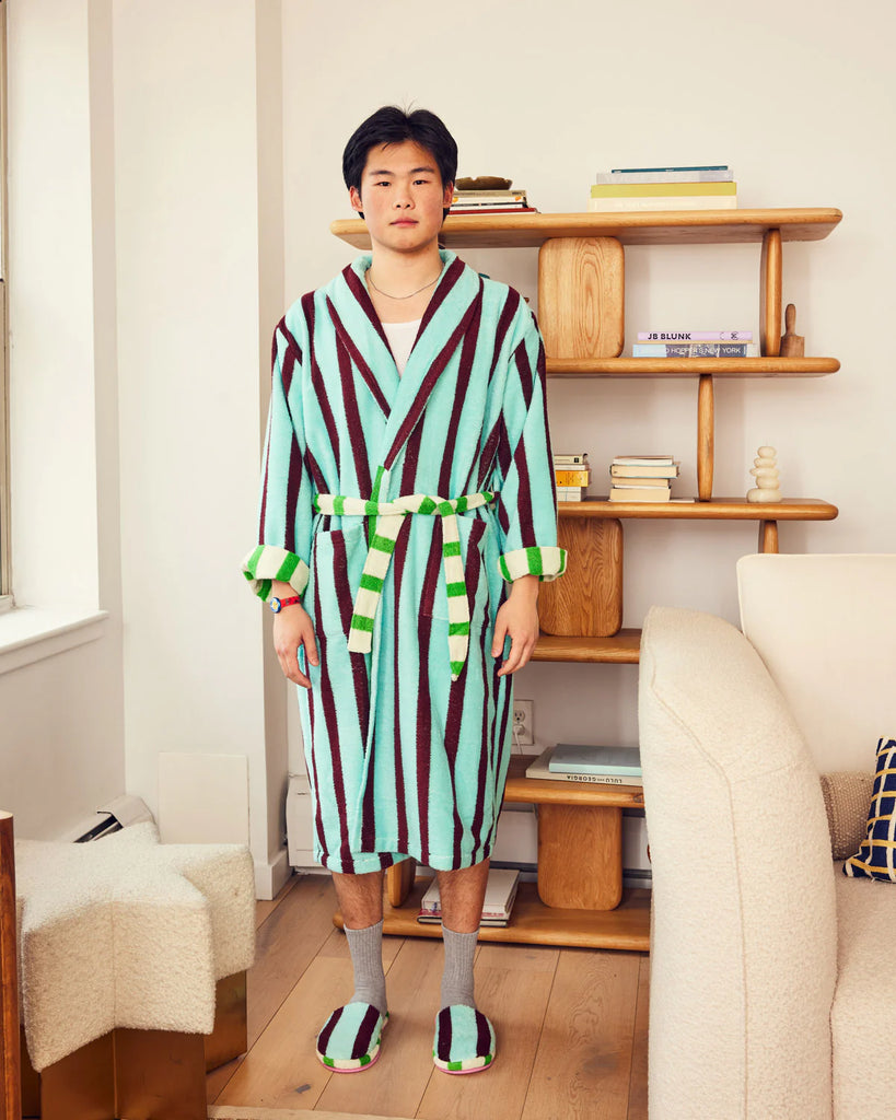 Willow Stripe Bathrobe by Dusen Dusen