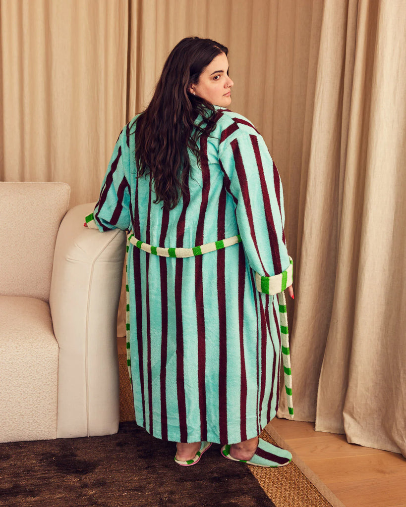Willow Stripe Bathrobe by Dusen Dusen