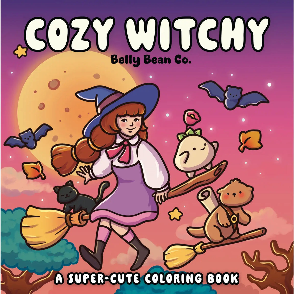 Cozy Witchy Coloring Book by Belly Bean Co.