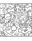 Cozy Witchy Coloring Book by Belly Bean Co.