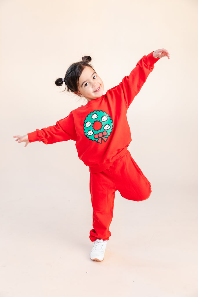 SALE Toadstool Red Kids Sweatpants by Mochi Kids