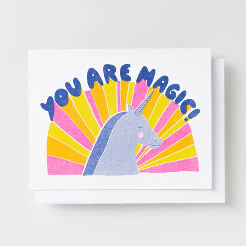 You are Magic - Risograph Card