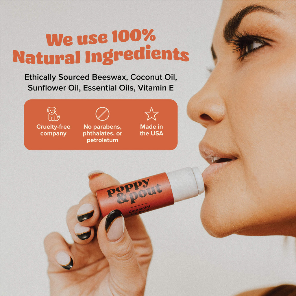 Natural Lip Balm by Poppy & Pout