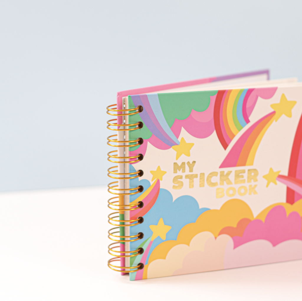 Hardcover Retro Style Sticker Book by The Penny Paper Co.