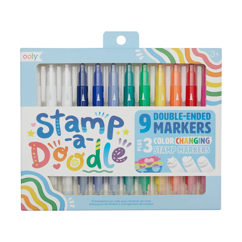 Stamp-A-Doodle Double-Ended Markers by Ooly – Mochi Kids
