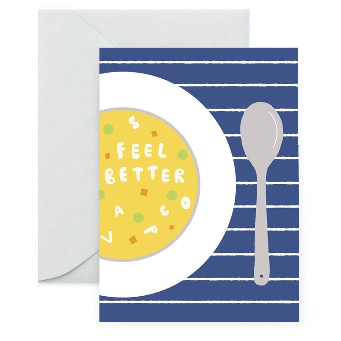 Soup Greeting Card by Carolyn Suzuki