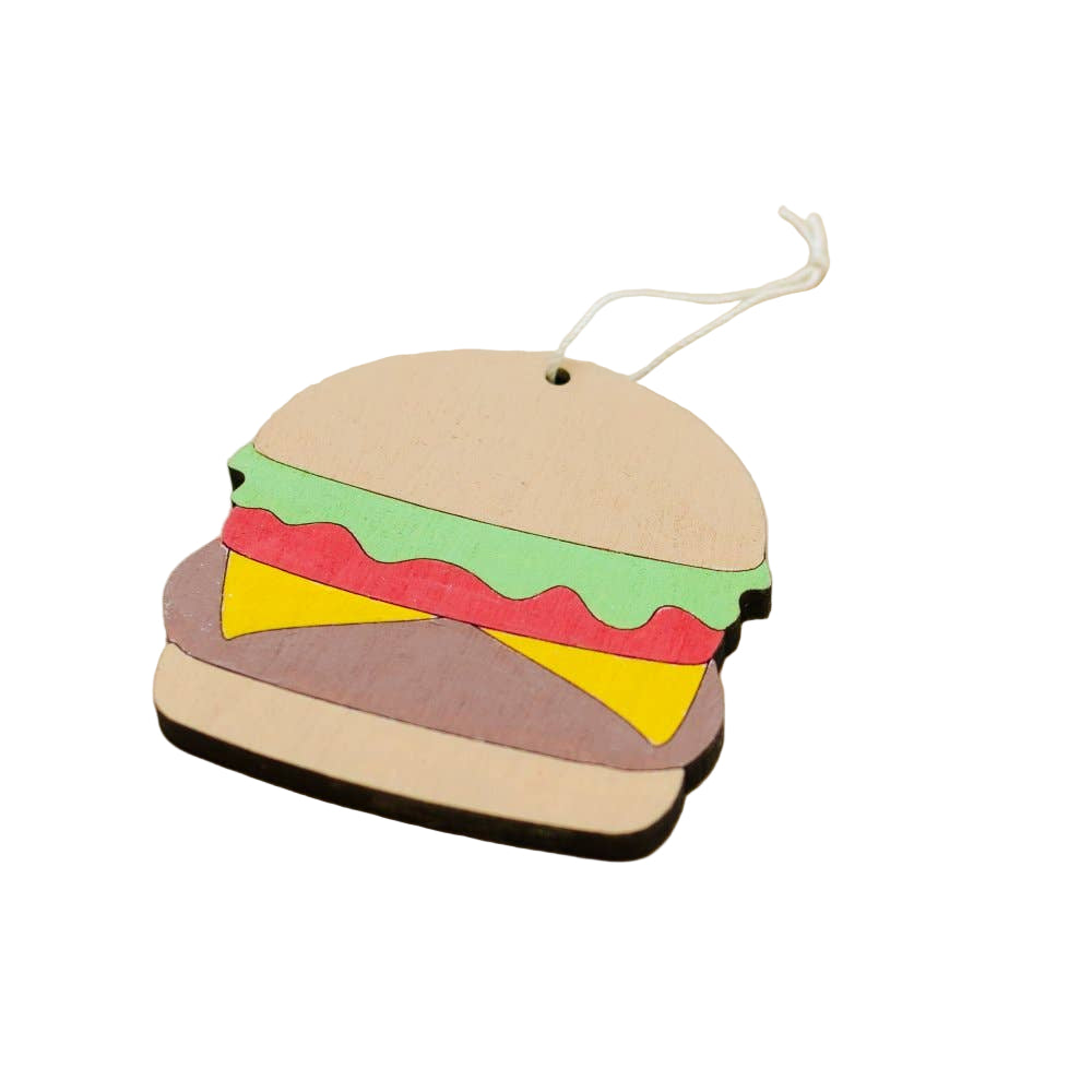 Burger Wood Ornament