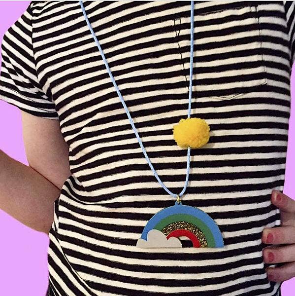 Rainbows Are Awesome Necklace by Gunner and Lux