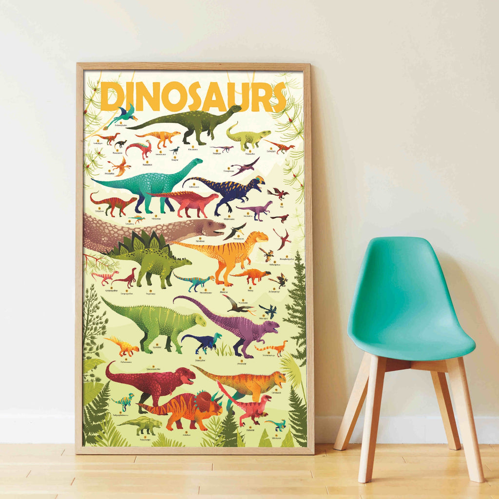 Dinosaurs Discovery Sticker Activity Poster by Poppik