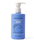 Blue bottle of blueberry shower gel.