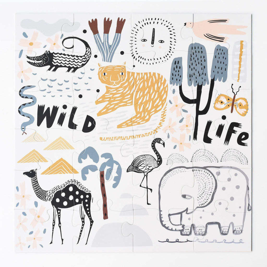 Wild Life Floor Puzzle by Wee Gallery
