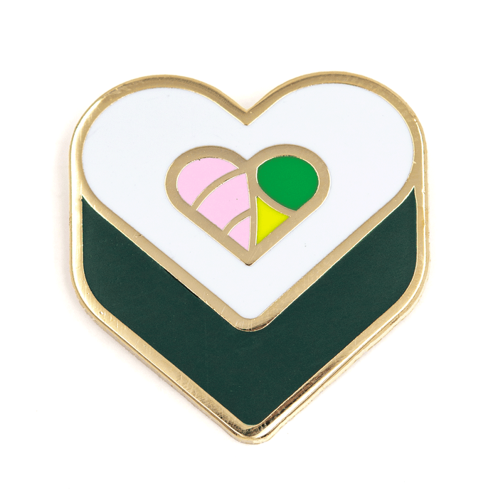 Sushi Heart Enamel Pin by These Are Things