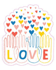 Love Hands Sticker by Badge Bomb