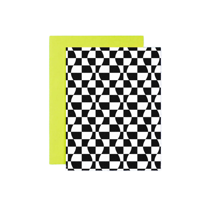 Curvy Checks Blank Card by My Darlin'