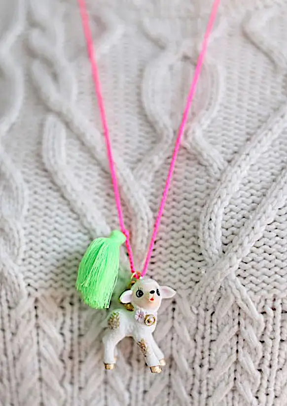 La La the Lamb Necklace by Gunner and Lux