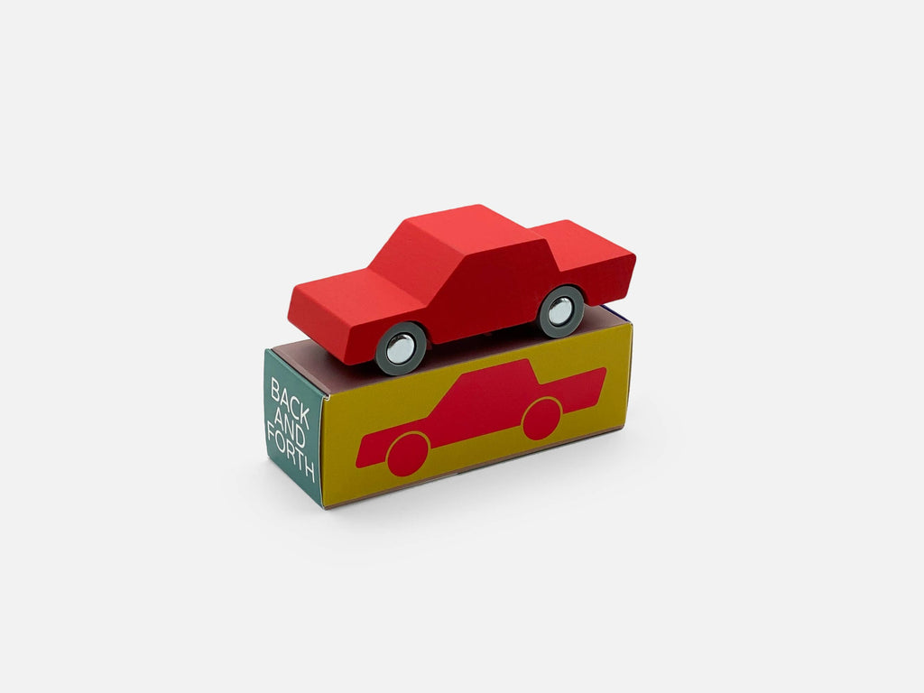 Back & Forth Wooden Toy Car by Waytoplay (4 colors)