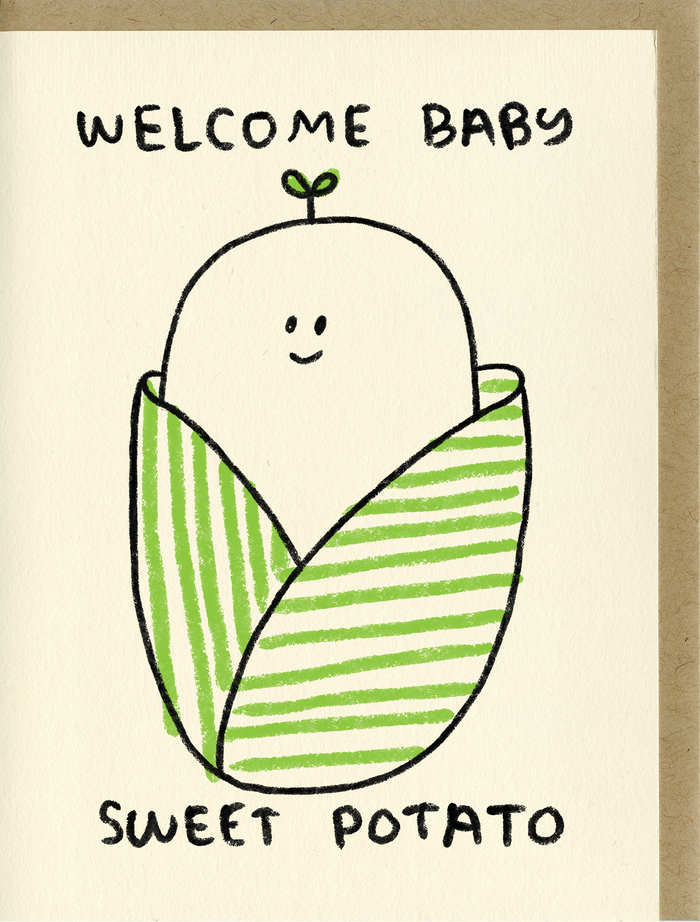 Sweet Potato Baby Card by People I've Loved