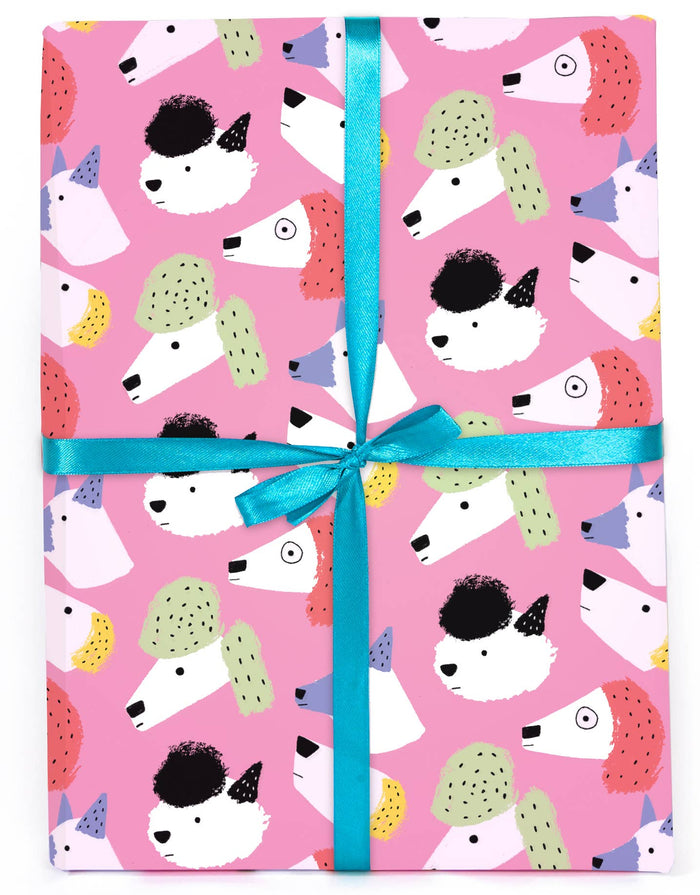 Doggies Rolled Gift Wrap by Carolyn Suzuki