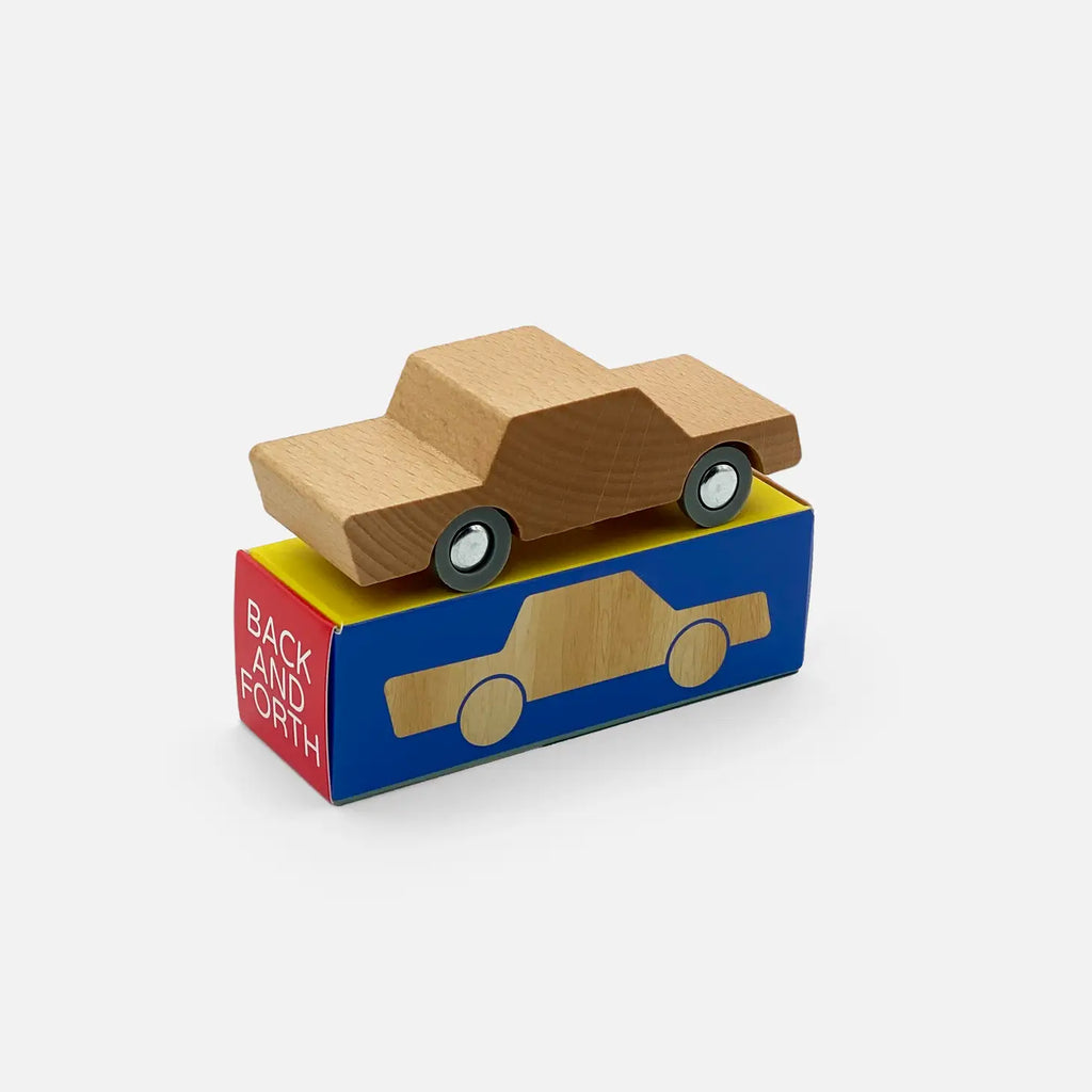 Back & Forth Wooden Toy Car by Waytoplay (4 colors)