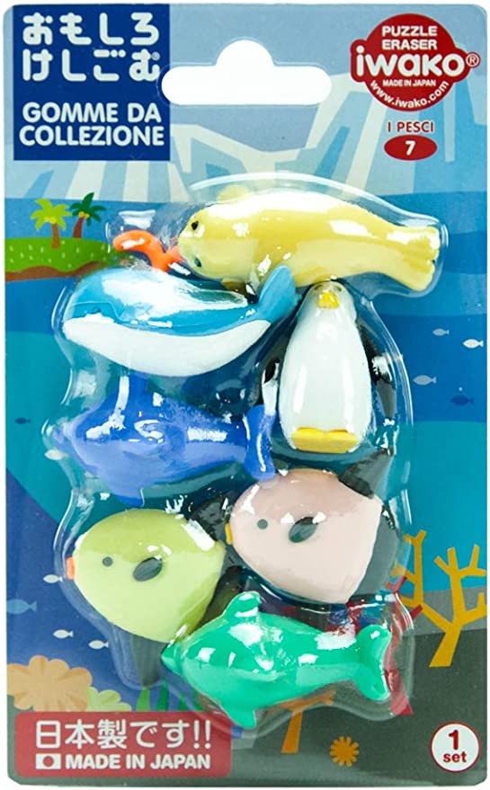 Sea Animals Eraser Set