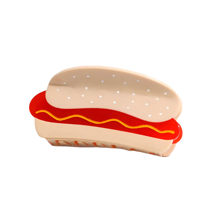 Hot Dog Hair Claw by Jenny Lemons