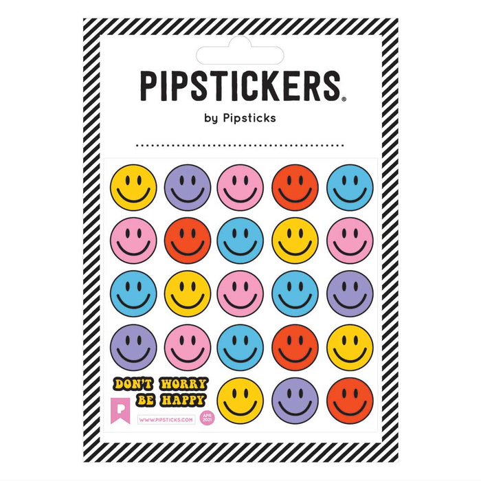 Fuzzy Smiley Faces Sticker Sheet by Pipsticks
