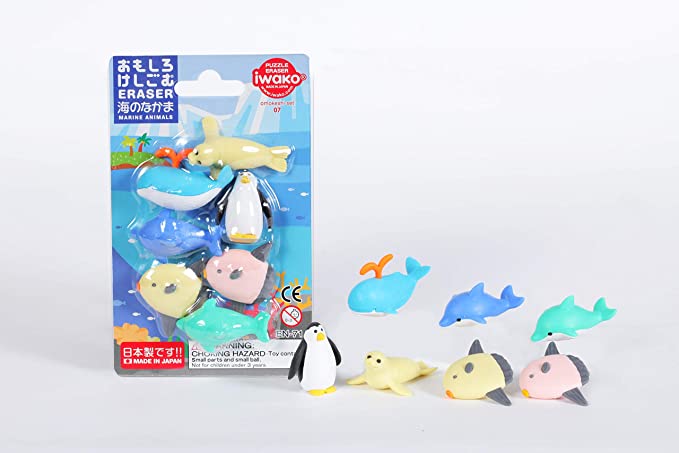 Sea Animals Eraser Set