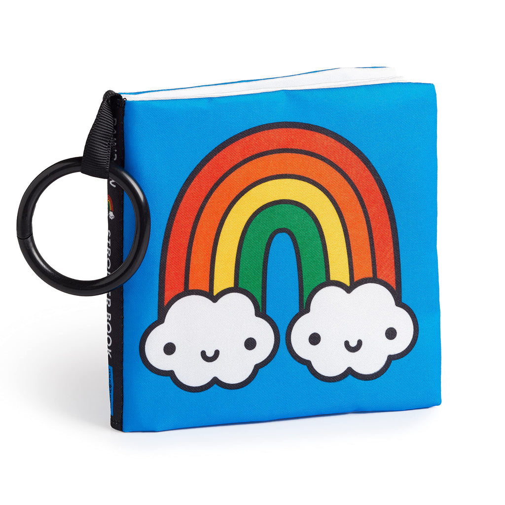 Rainbow World Crinkle Stroller Book by Mochi Kids for Mudpuppy