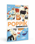Animals of the World Discovery Sticker Activity Poster by Poppik