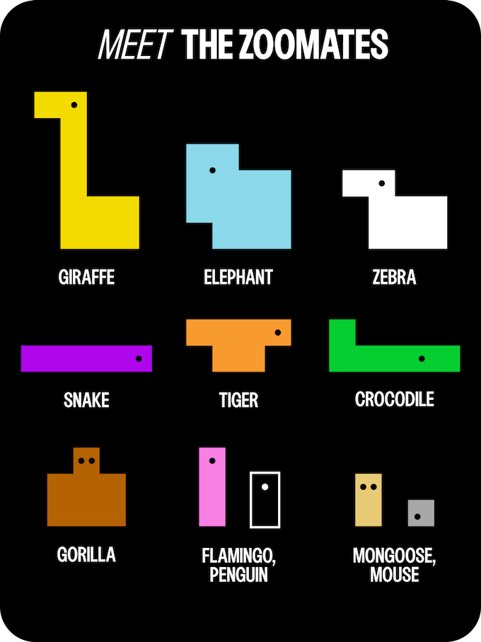 Zoomates Wooden Animal Puzzle Game by Gladden