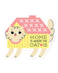 Home is Where the Cat is Sticker