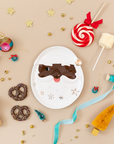 SALE Cocoa Santa Plate in Chocolate by Sunny & Ted