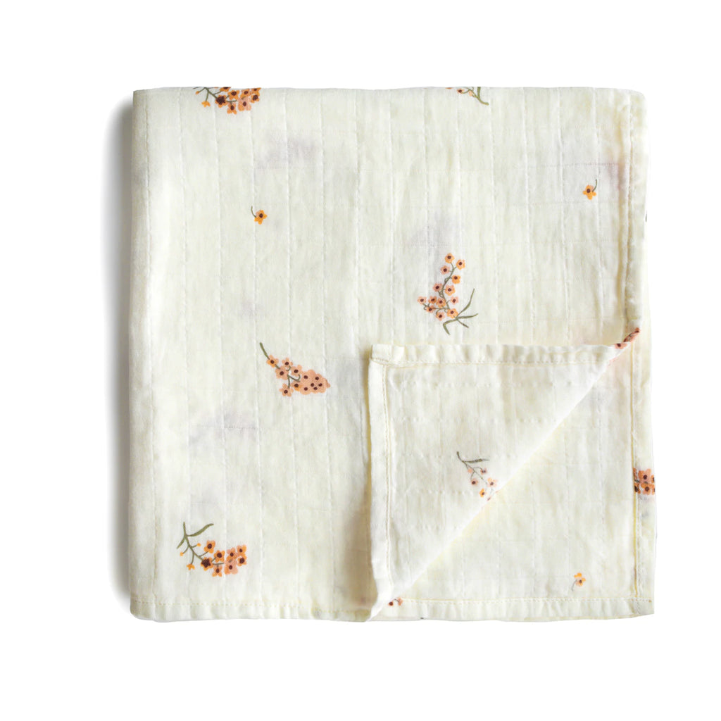 Muslin Swaddle Blanket Organic Cotton by Mushie