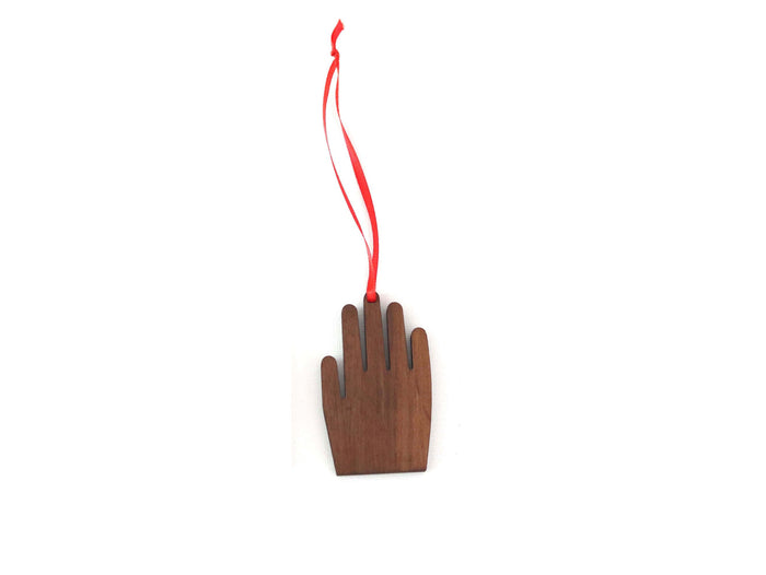 SALE Hand Christmas Ornament by Collin Garrity