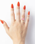 Seashell & Pearl Ring by Yellow Owl Workshop
