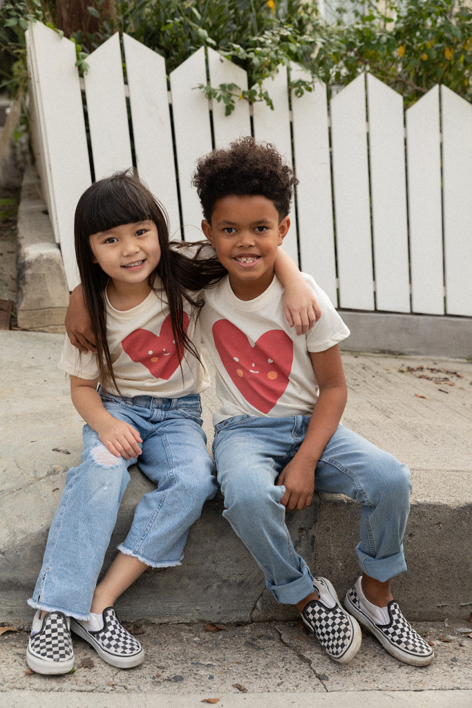 Suzy Ultman X Mochi Kids SweetHeart Baby + Kid + Adult Tee