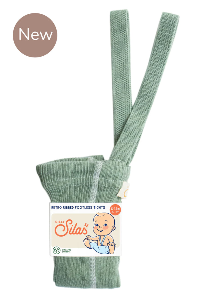 Footless Tights Matcha Oat Latte by Silly Silas