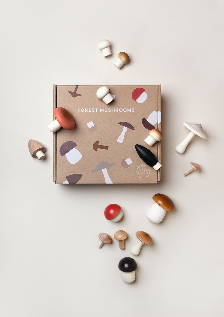 Forest Mushrooms In a Box by Moon Picnic