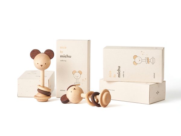 Nice to Michu Baby Rattle by Oioiooi