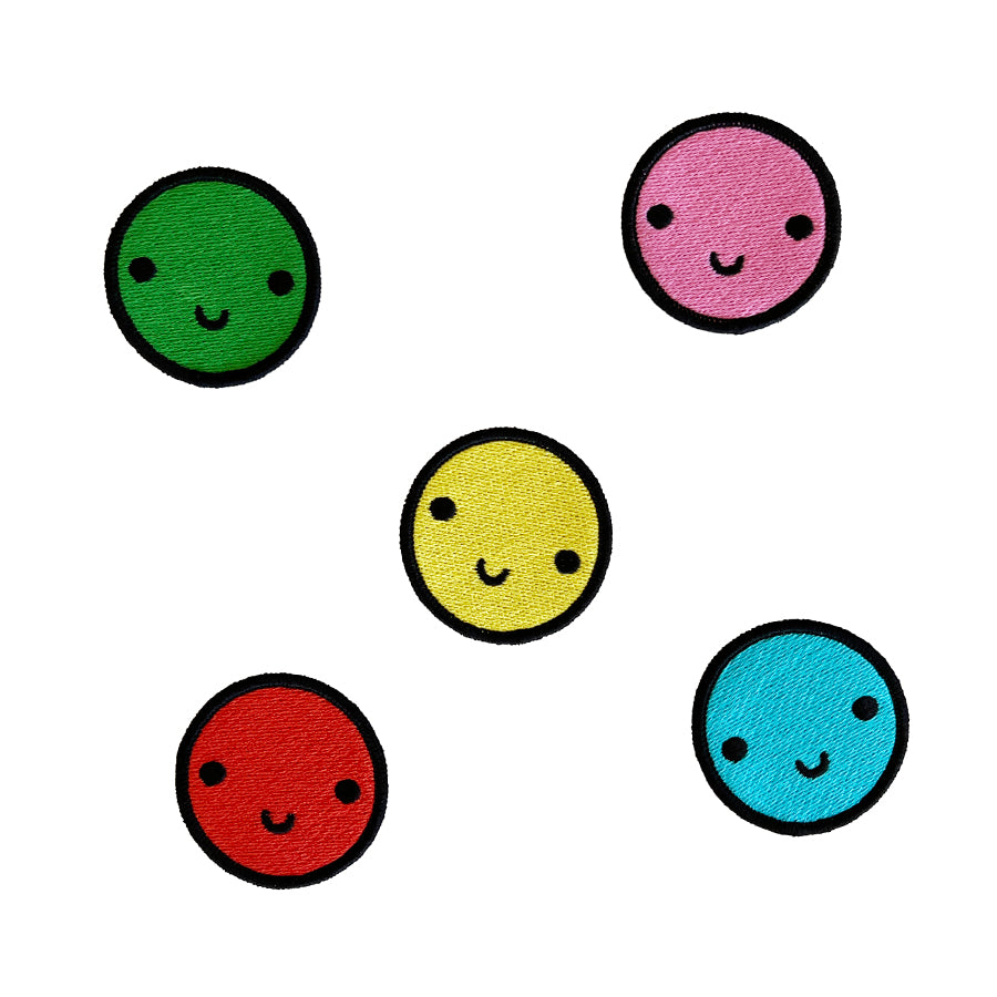 Happy Iron On Patch