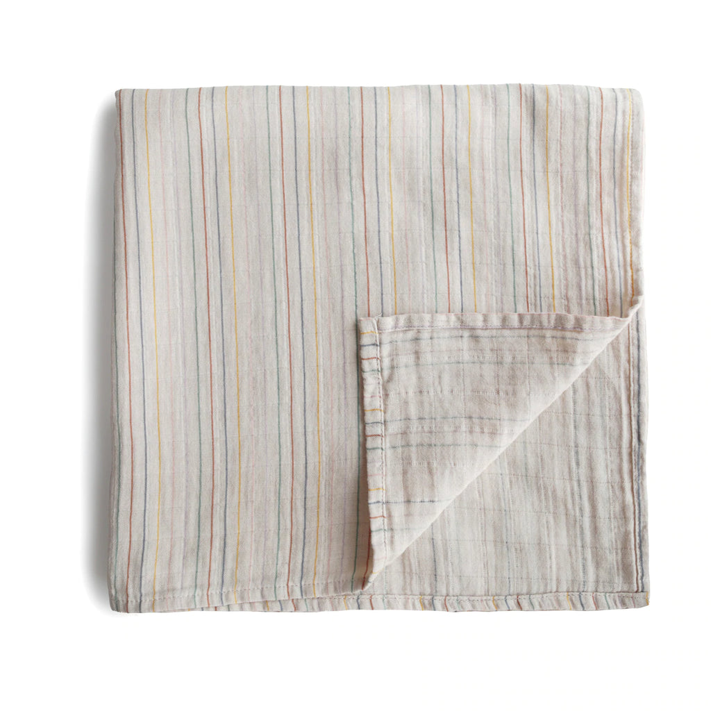 Muslin Swaddle Blanket Organic Cotton by Mushie