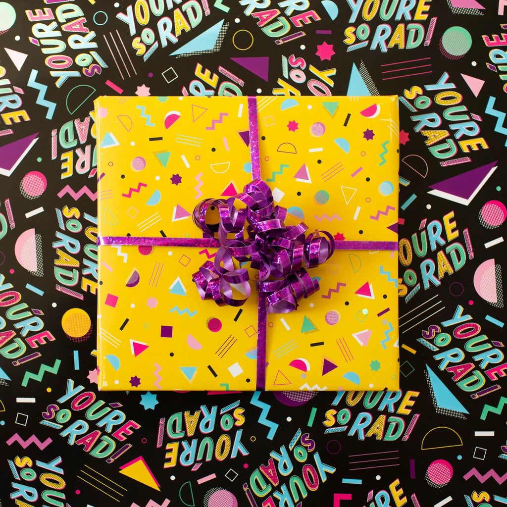 Rad! Double-Sided Wrapping Paper by Hey PaperBoy