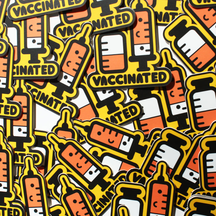 SALE Kawaii Vaccinated Sticker