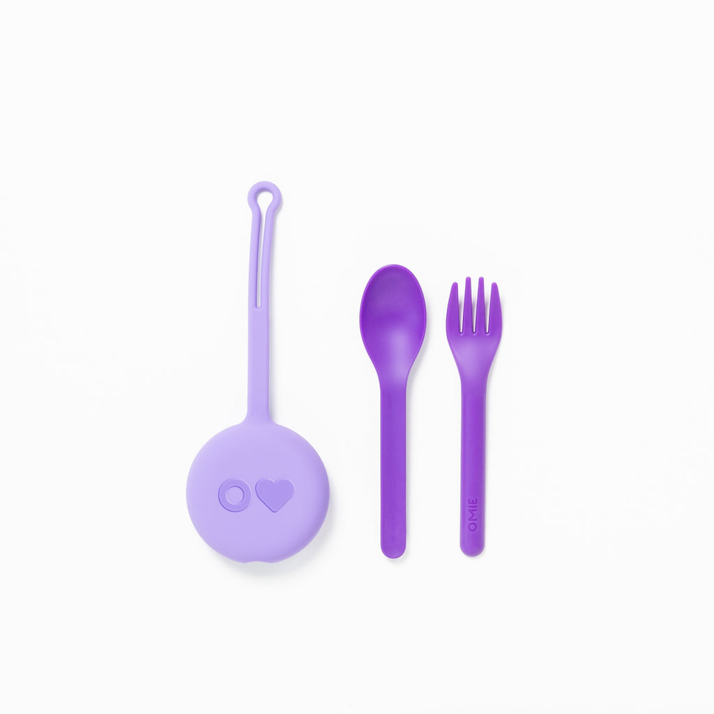 Bentgo Kids Utensils Set | Lunch Box Utensils Purple