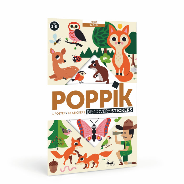 Forest Discovery Sticker Activity Poster by Poppik