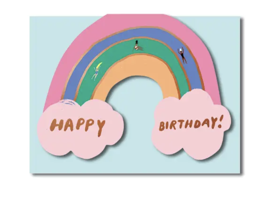 Rainbow Greeting Card by Carolyn Suzuki