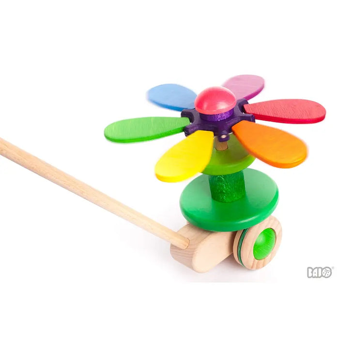 Flower Rainbow Push Toy by Bajo