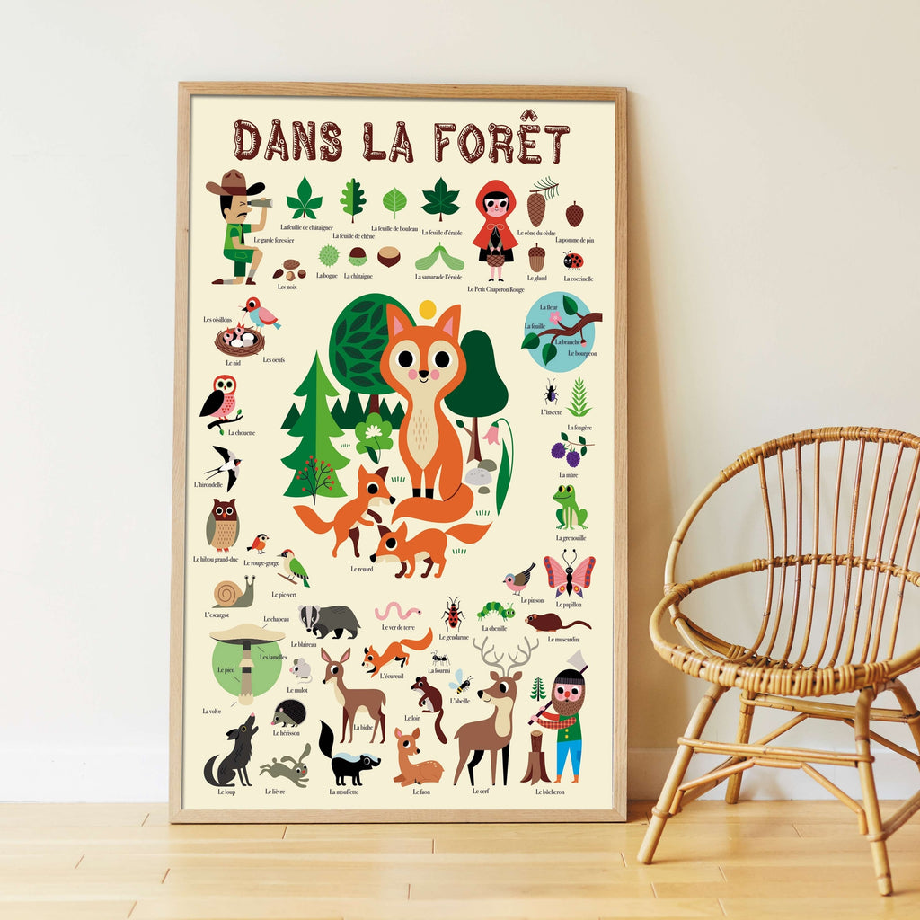 Forest Discovery Sticker Activity Poster by Poppik