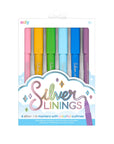 Silver Linings Outline Markers - Set of 6 by Ooly