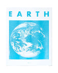 Earth - Planet Risograph Print by Next Chapter Studio